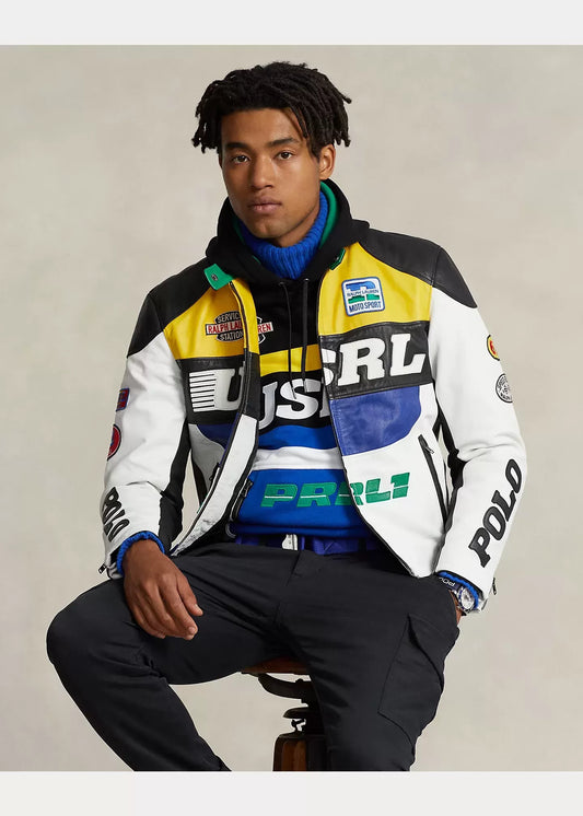 Polo Ralph Lauren Leather Café Racer Jacket